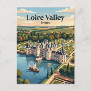 Cartão Postal Vale do Loire França