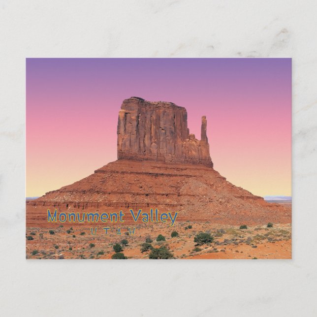 Cartão Postal Vale do Monumento, Utah (Frente)