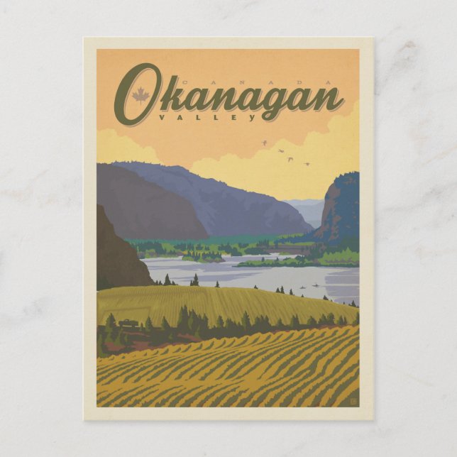 Cartão Postal Vale do Okanagan | Canadá (Frente)