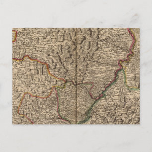 Cartão Postal Vale do Reno na Alemanha e França