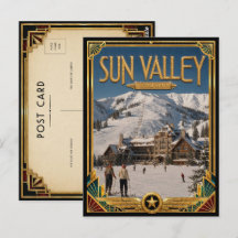 Vale do Sol Idaho Arte Deco Vintage Era de Ouro