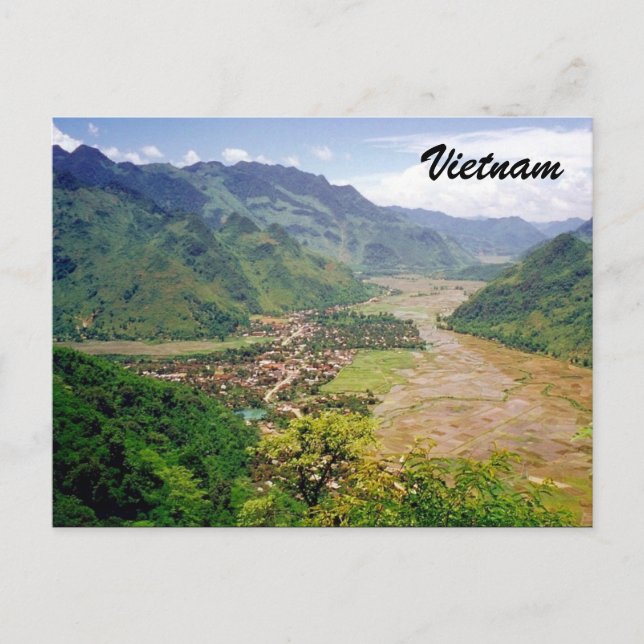Cartão Postal vale do vietnam (Frente)