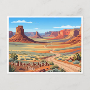 Cartão Postal Vale dos Deuses Mexican Hat Utah