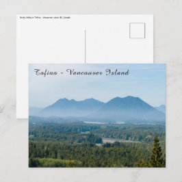 Cartão Postal Vale nebuloso em Tofino - Colúmbia Britânica, Cana