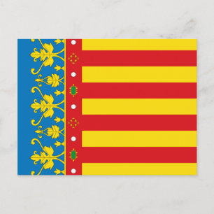 Cartão Postal Valencia Flag