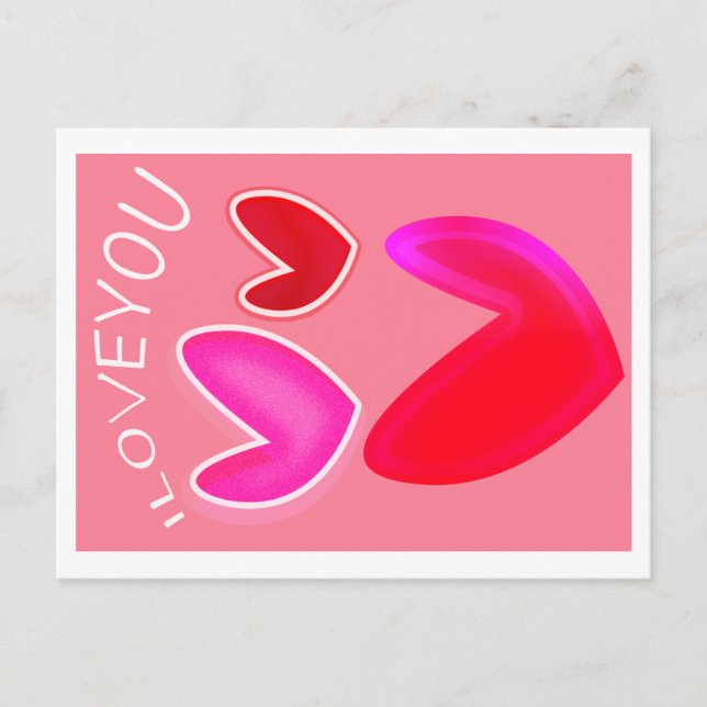 Cartão Postal Valentines Day greeting card (Frente)