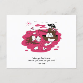 Cartão Postal Valentine's Day - When you fish for love
