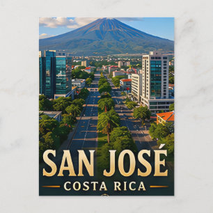 Cartão Postal Vales Verdes de San José e Beleza Costarriquenha
