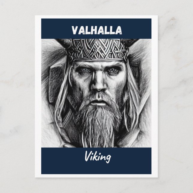 Cartão Postal Valhalla Viking (Frente)