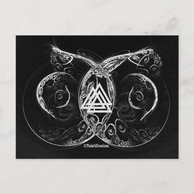 Cartão Postal Valknut - Viking está criando (Frente)