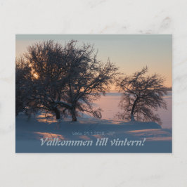 Cartão Postal Välkommen até o inverno! Vasa Vaasa Finlândia CC08