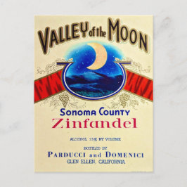 Cartão Postal Valley of the Moon Zinfandel
