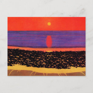 Cartão Postal Vallotton - Para Deitar O Sol Com Villerville