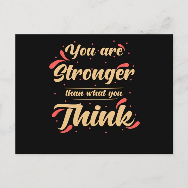 Cartão Postal Valor próprio da Cotação de Inspiração (Frente)