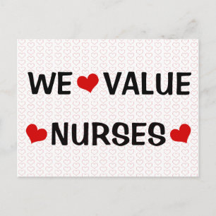 Cartão Postal Valorizamos Enfermeiros Cartazes Horizontais
