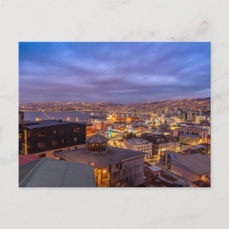 Cartão Postal Valparaíso à Noite