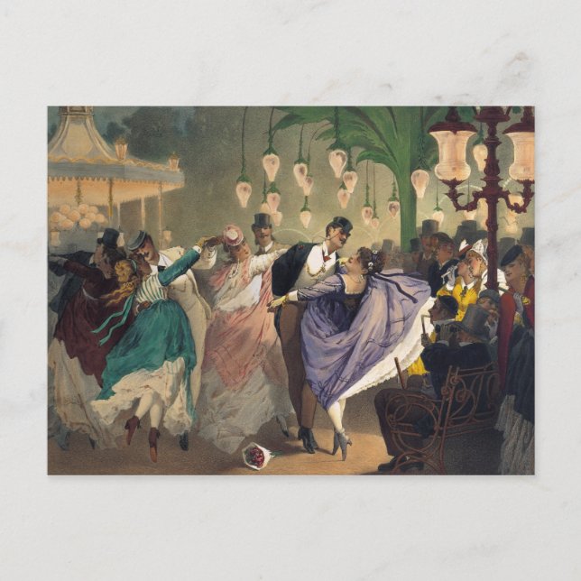 Cartão Postal Valsa no Bal Mabille (Frente)