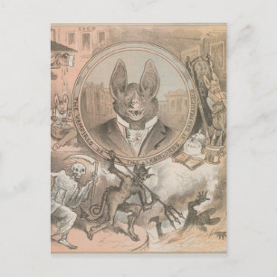 Cartão Postal Vamire Bat Portrait