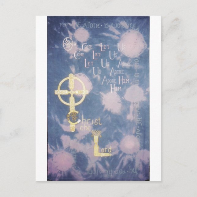 Cartão Postal Vamos Adorá-Lo (Frente)