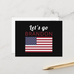 Cartão Postal Vamos Brandon, Bandeira Americana