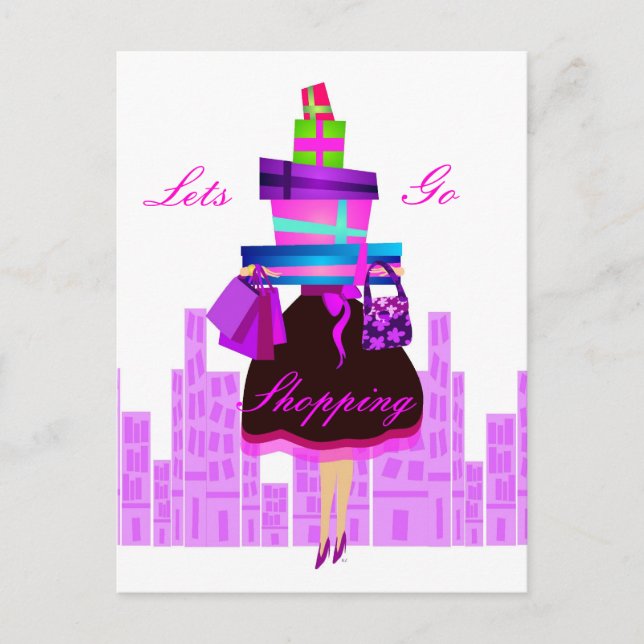 Cartão Postal Vamos Comprar (Frente)