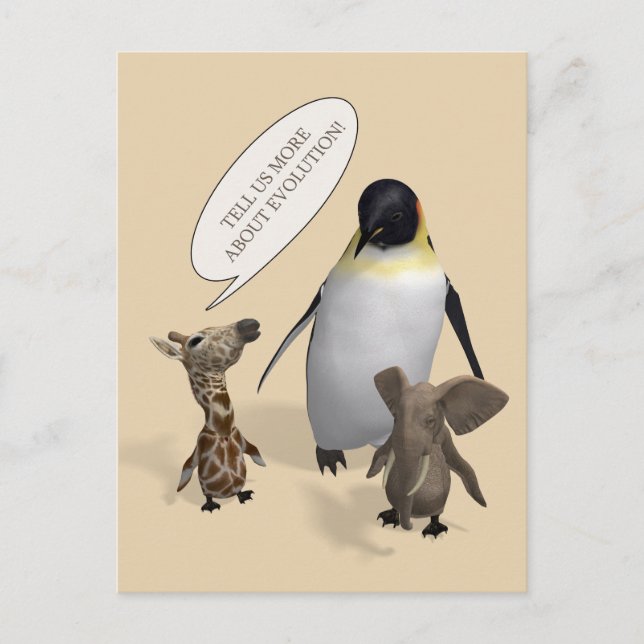 Cartão Postal Vamos Fala Sobre Evolução (Frente)