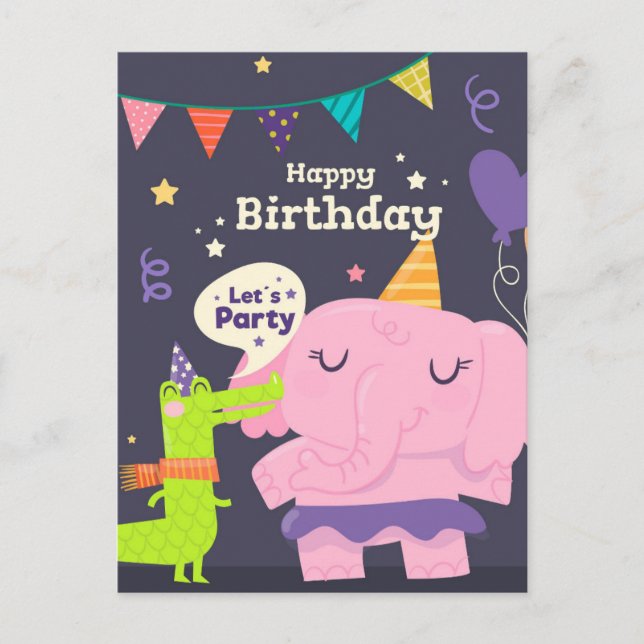 Cartão Postal Vamos Festejar (Frente)