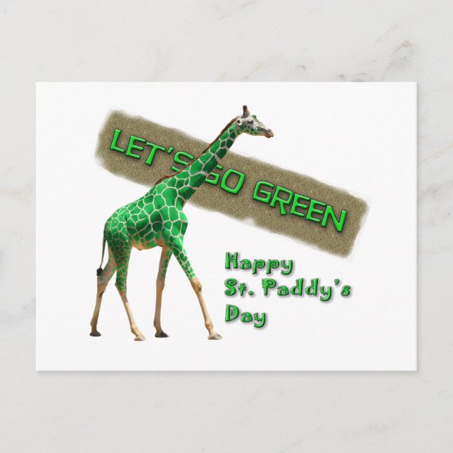 CARTÃO POSTAL VAMOS GO GREEN (Frente)