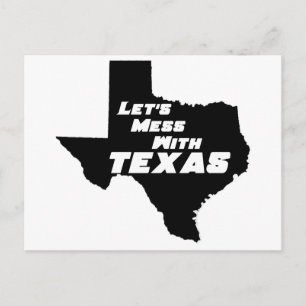 Cartão Postal Vamos Mess com Texas Black