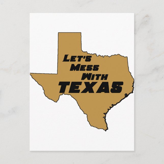 Cartão Postal Vamos Mess com Texas Brown (Frente)