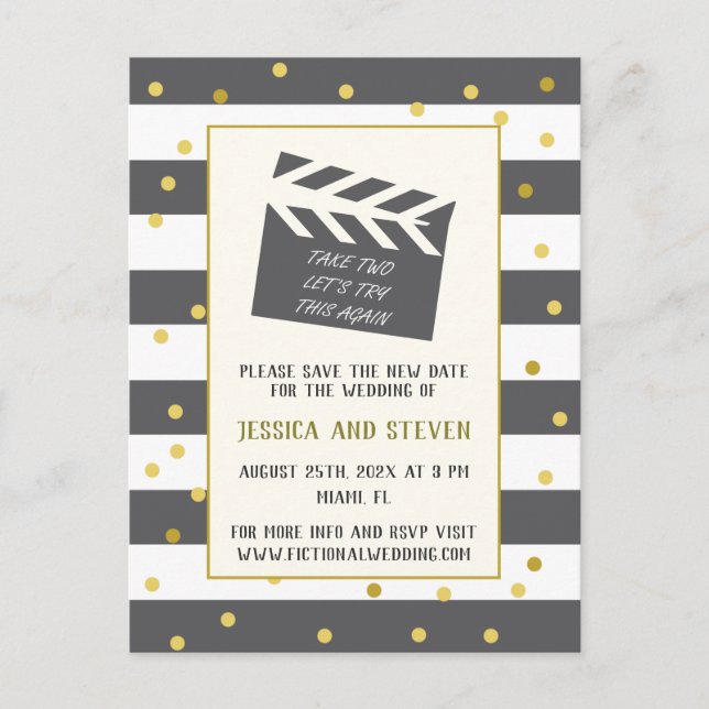 Cartão Postal Vamos tenta esta atualização engraçada do casament (Frente)