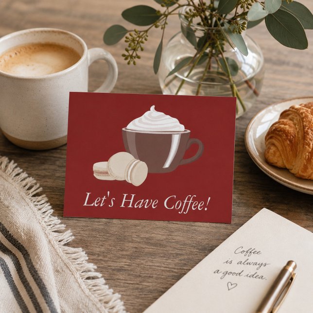 Cartão Postal Vamos Tomar Café (Criador carregado)