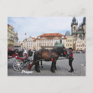 Cartão Postal Vamos ver em Praga Cartão-postal