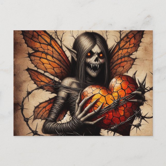 Cartão Postal Vampire Elf Horror (Frente)