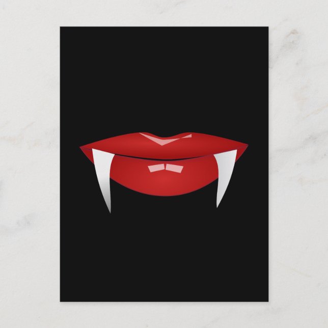 CARTÃO POSTAL VAMPIRE LÁBIOS VERMELHOS (Frente)
