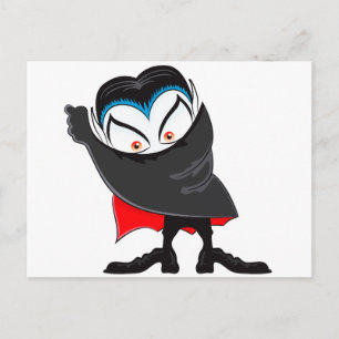 Cartão Postal Vampiro de Halloween