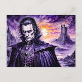 Cartão Postal Vampiro Guerreiro em Cidade Ruína