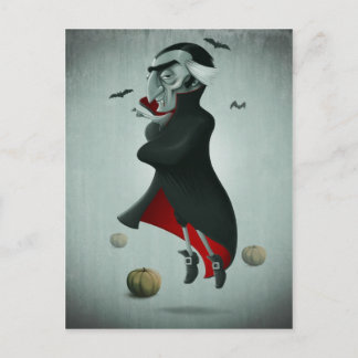 Cartão Postal Vampiro halloween