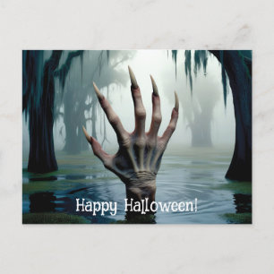 Cartão Postal Vampiro/Monstro Chegando do Pântano