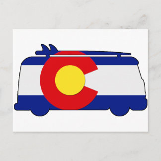 Cartão Postal Van de Hippie - Colorado