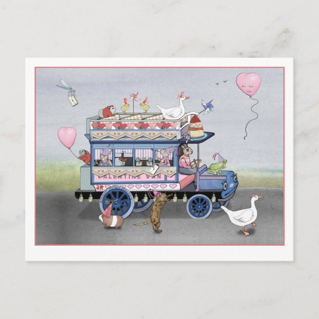 Cartão Postal Van do Dia dos Namorados (Frente)