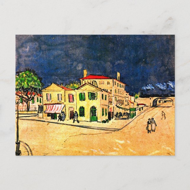Cartão Postal Van Gogh - A Casa Amarela (Frente)