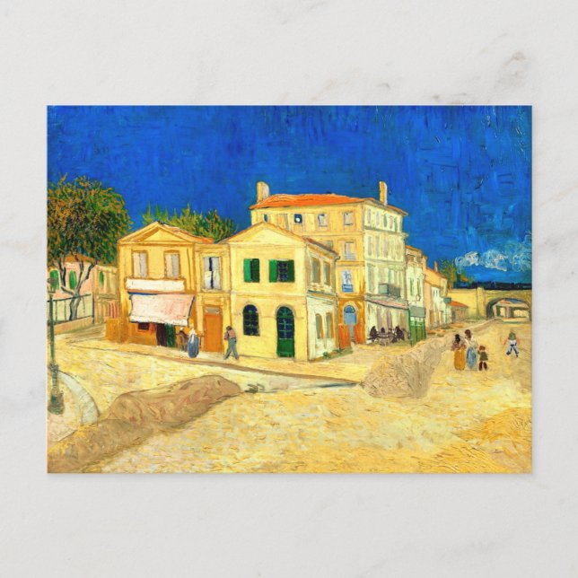Cartão Postal Van Gogh, A Casa Amarela,  (Frente)