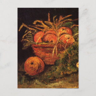 Cartão Postal Van Gogh Apples Carnes Roll Vintage Arte "Vida Est