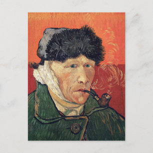 Cartão Postal Van Gogh - Autorretrato com Orelha Bandada