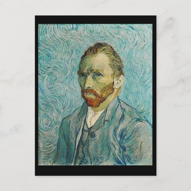 Cartão Postal Van Gogh, autorretrato, Posta de arte (Frente)