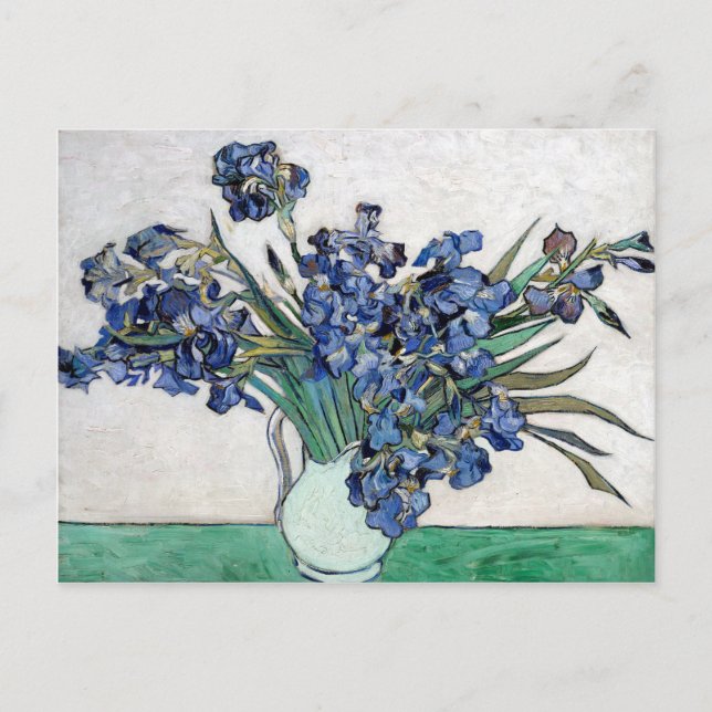 Cartão Postal Van Gogh Blue Irises (Frente)