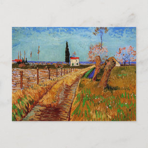 Cartão Postal Van Gogh - Caminho através de um Campo