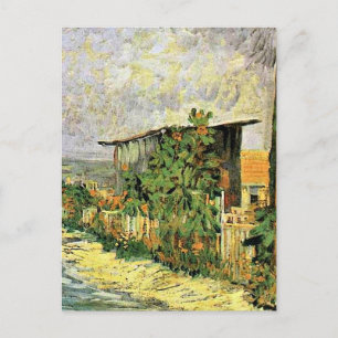 Cartão Postal Van Gogh - Caminho Montmarte com Girassóis,
