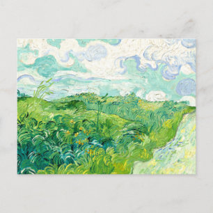 Cartão Postal Van Gogh - Campos de Trigo Verde, Auvers